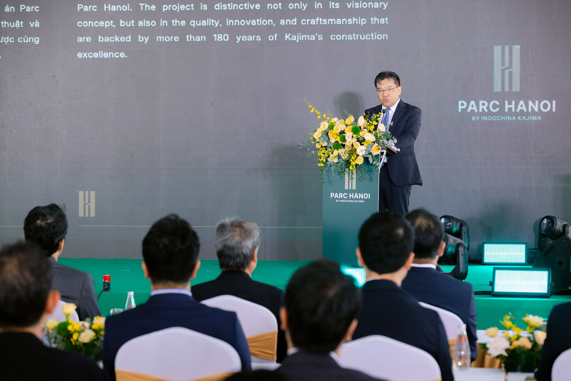 Hiroaki Sawa at Parc Hanoi Topping Out ceremony