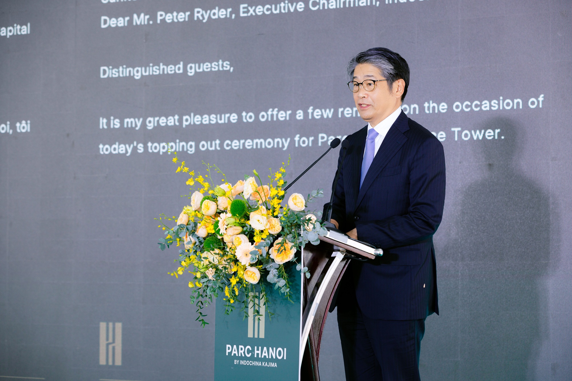 HE Mr Naoki Ito at Parc Hanoi Topping Out ceremony